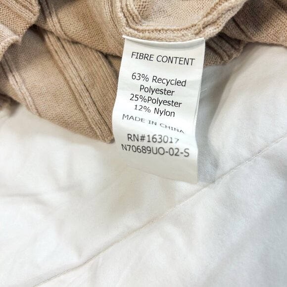 Princess Polly Tesha Long Sleeve Ribbed Knit Maxi Dress Size XS/S Beige Tan - Picture 10 of 10